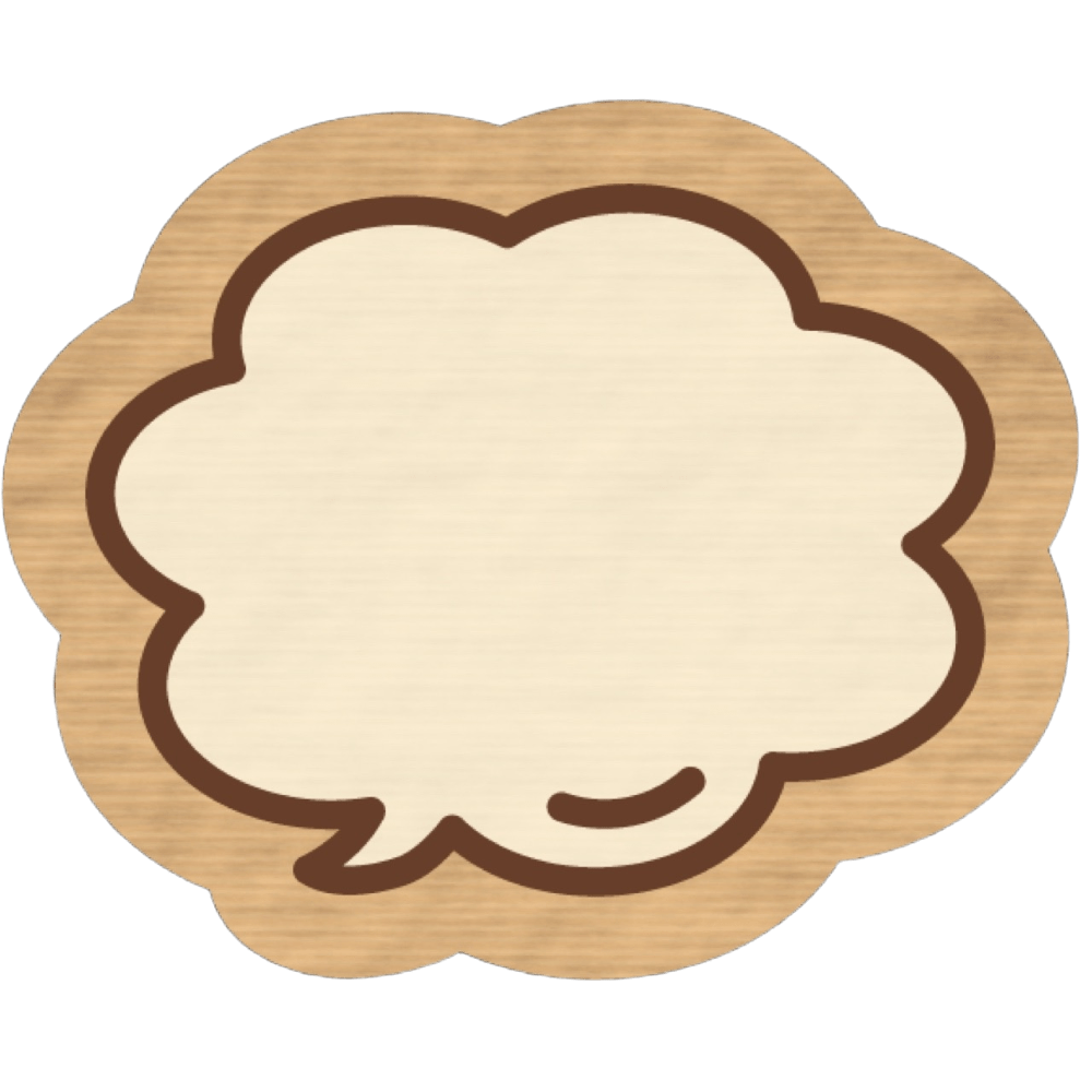 WoodenBadgeThink Emoji