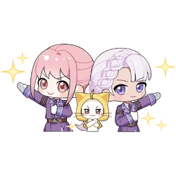 NikkiMomoHiyaTeamwork Emoji