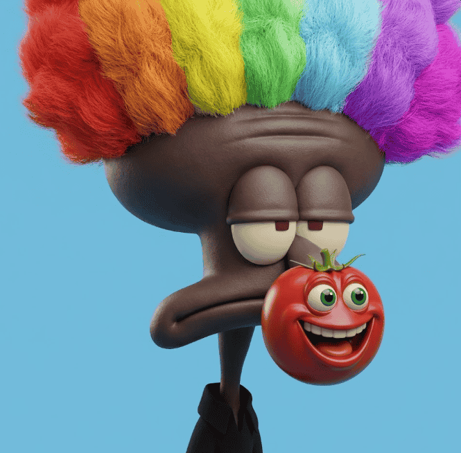 SquidwardClown Sticker