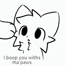 Paw_boop Sticker