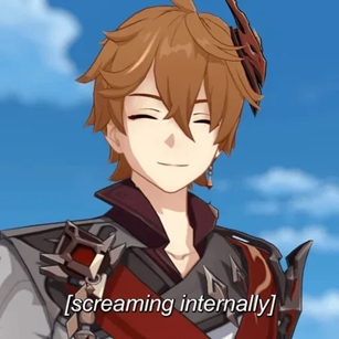 Tartaglia_Screaming_internally Sticker