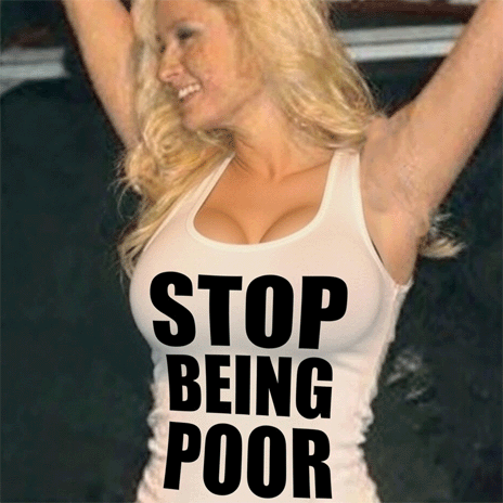 stopbeingpoor Sticker