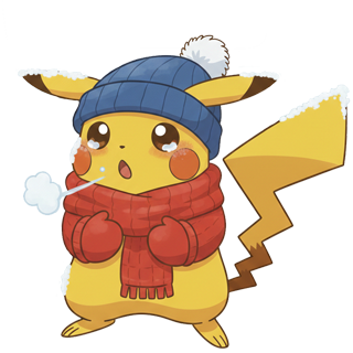pikacold Sticker