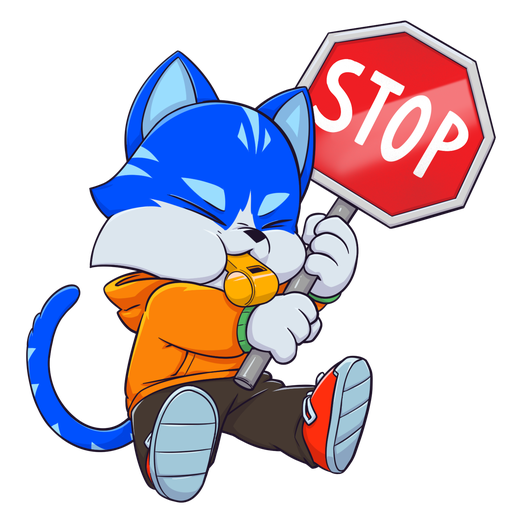 toshi_stop Sticker