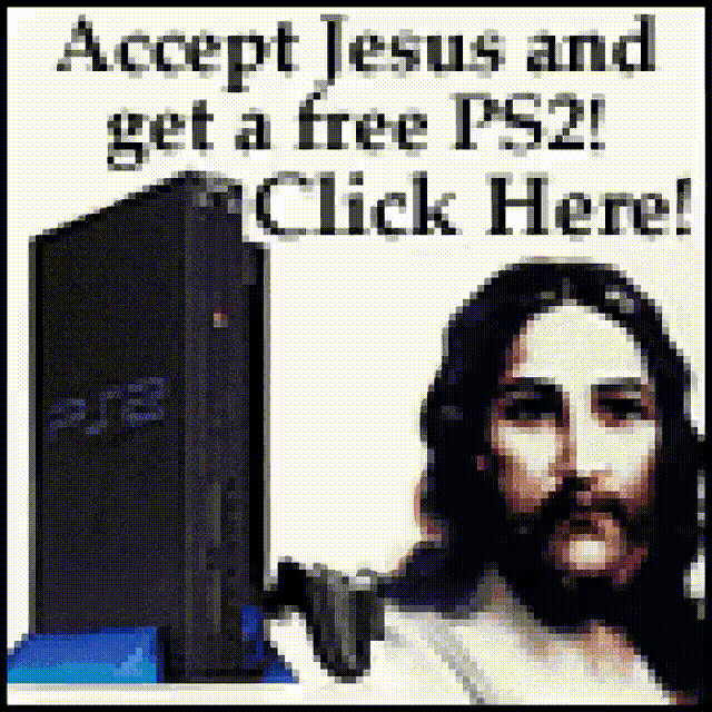 JesusForPS2 Sticker