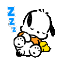 sleepypochacco Sticker