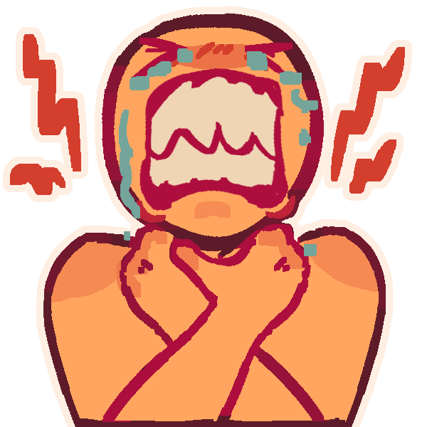 choking_self Sticker