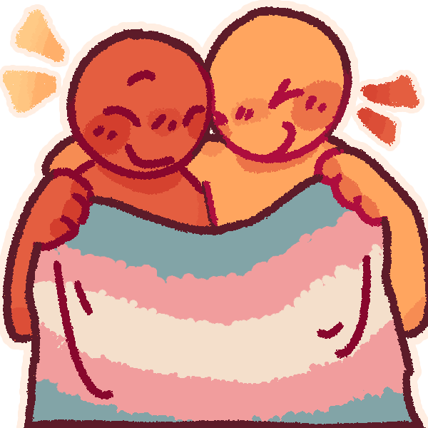 cuddle_trans_flag Sticker