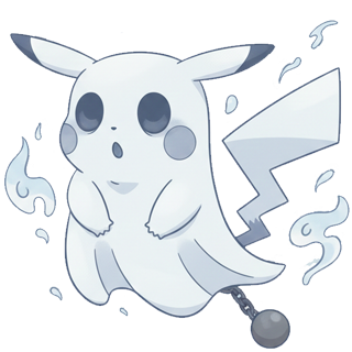 pikaghost Sticker