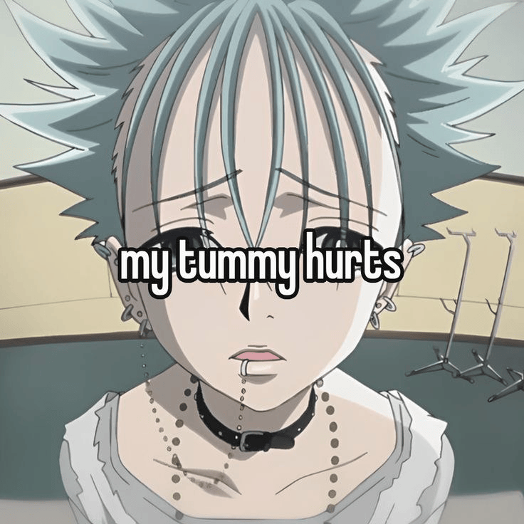 tummyhurts Sticker