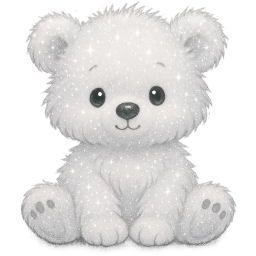 Sparklywhitebear Sticker