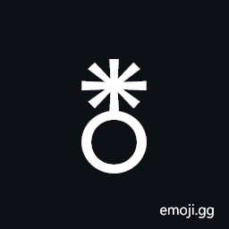 Alchemical Symbol for Sublimate of Antimony Symbol