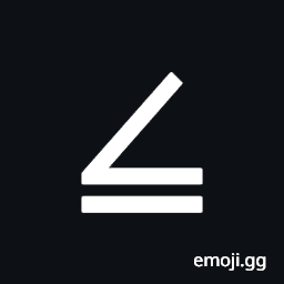 Angle with Underbar Symbol