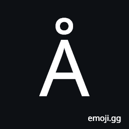 Angstrom Sign Symbol