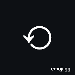 Anticlockwise Gapped Circle Arrow Symbol