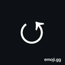 Anticlockwise Open Circle Arrow Symbol