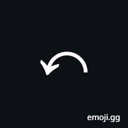 Anticlockwise Top Semicircle Arrow Symbol