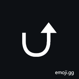Anticlockwise Triangle-Headed Bottom U-Shaped Arrow Symbol