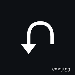 Anticlockwise Triangle-Headed Top U-Shaped Arrow Symbol