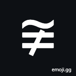 Approximately But Not Actually Equal To Symbol