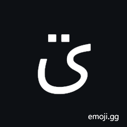 Arabic Letter Farsi Yeh with Two Dots Above Symbol