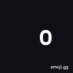 Arabic Small High Upright Rectangular Zero Symbol