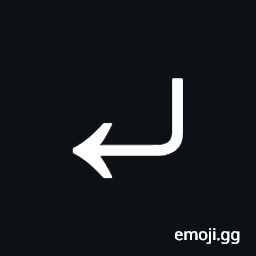 Arrow Pointing Downwards Then Curving Leftwards Symbol