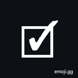 Ballot Box with Bold Check Symbol