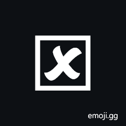 Ballot Box with Bold Script X Symbol