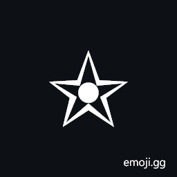 Black Centre White Star Symbol