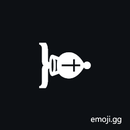 Black Chess Bishop Rotated Ninety Degrees Symbol