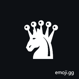 Black Chess Knight-queen Symbol