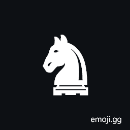 Black Chess Knight-rook Symbol
