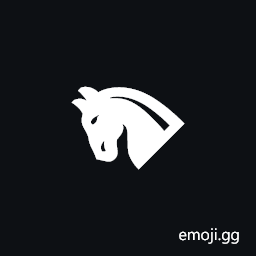 Black Chess Knight Rotated Three Hundred Fifteen Degrees Symbol