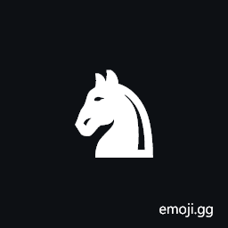Black Chess Knight Symbol