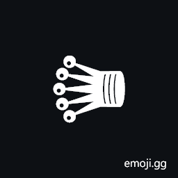 Black Chess Queen Rotated Two Hundred Seventy Degrees Symbol