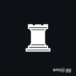 Black Chess Rook Symbol