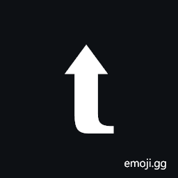 Black Curved Leftwards and Upwards Arrow Symbol