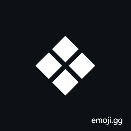 Black Diamond Minus White X Symbol