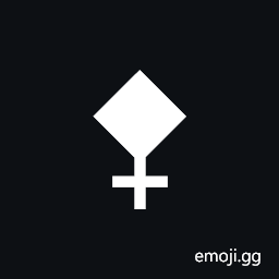 Black Diamond on Cross Symbol