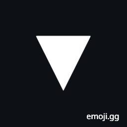Black Down-Pointing Isosceles Right Triangle Symbol