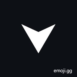 Black Downwards Equilateral Arrowhead Symbol