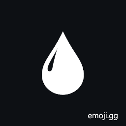 Black Droplet Symbol