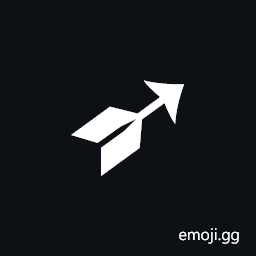 Black-Feathered North East Arrow Symbol