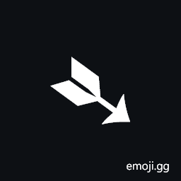 Black-Feathered South East Arrow Symbol