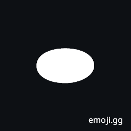 Black Horizontal Ellipse Symbol