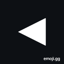 Black Left-Pointing Isosceles Right Triangle Symbol