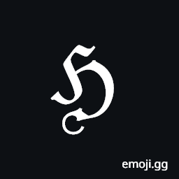Black-Letter Capital H Symbol