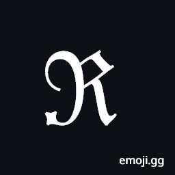 Black-Letter Capital R Symbol