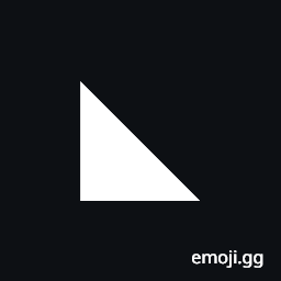 Black Lower Left Triangle Symbol